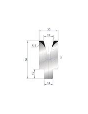 3170 - Die - 30°  1V Insert die