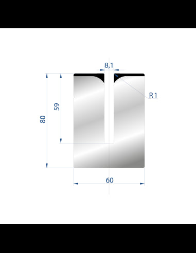 3176 - Die - 28° Hemming Tool