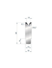 3195 - Die - 60°  1V Insert die