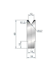 3196 - Die - 60°  1V Insert Die