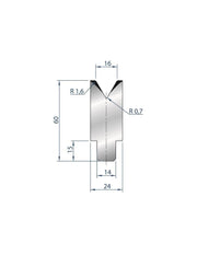 3197 - Die - 60°  1V Insert die