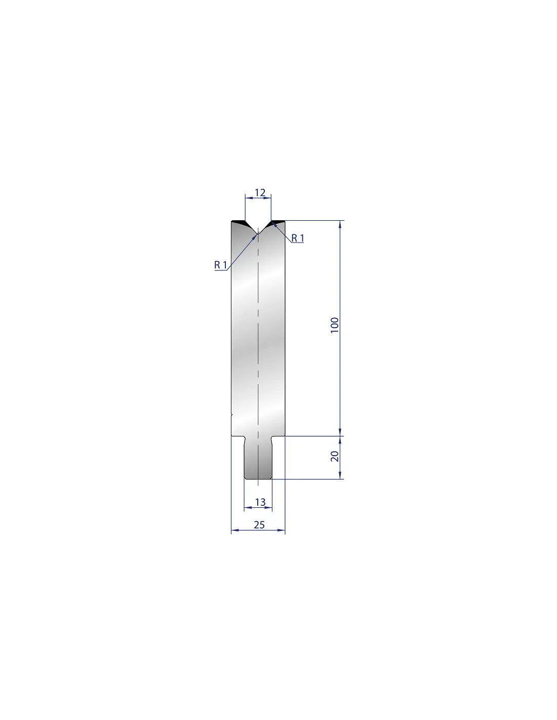 3203 - 1V Dies - 86°  1V Die
