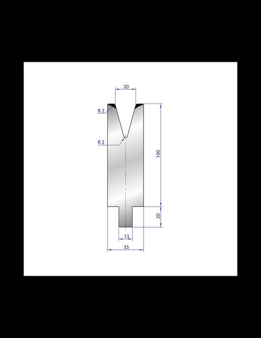 3211 - 1V Dies - 30° Trumpf style