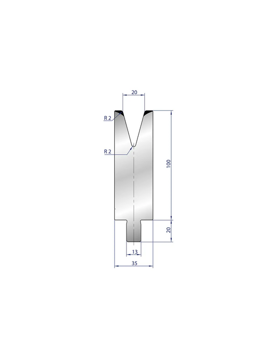 3211 - 1V Dies - 30° Trumpf style