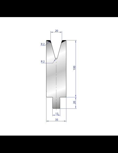 3211 - 1V Dies - 30° Trumpf style