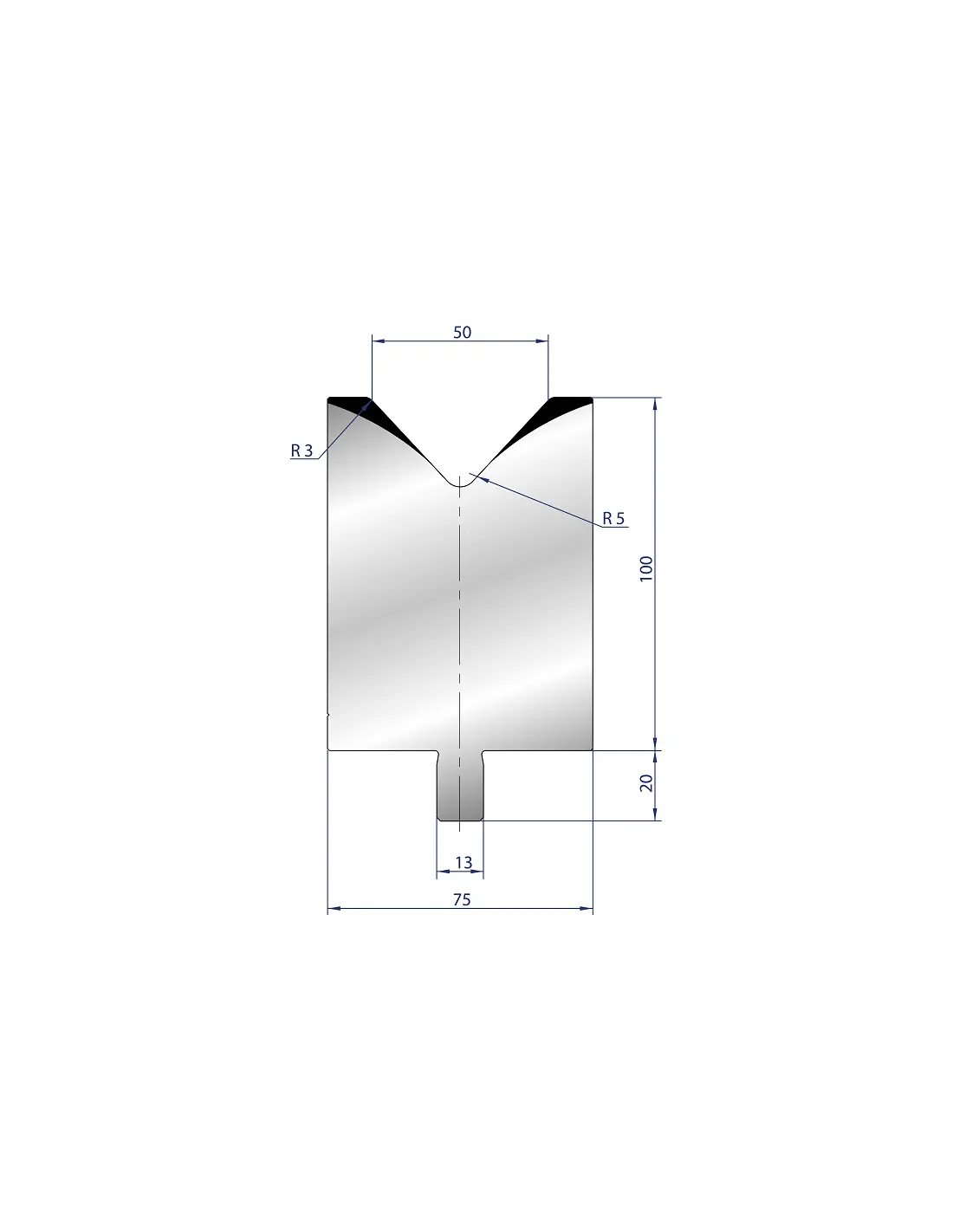 3218 - 1V Dies - 86°  1V Die