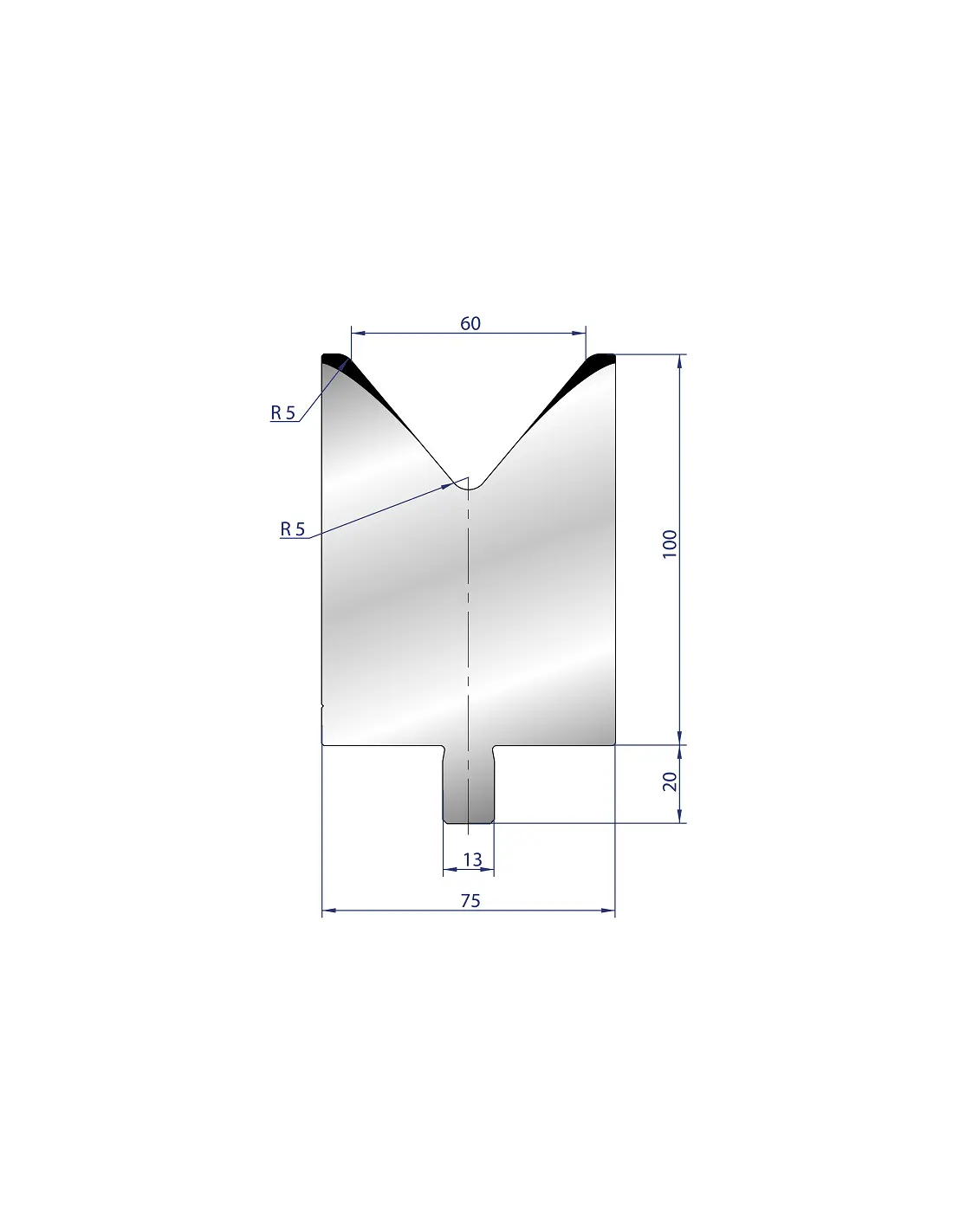 3219 - 1V Dies - 80°  1V Die