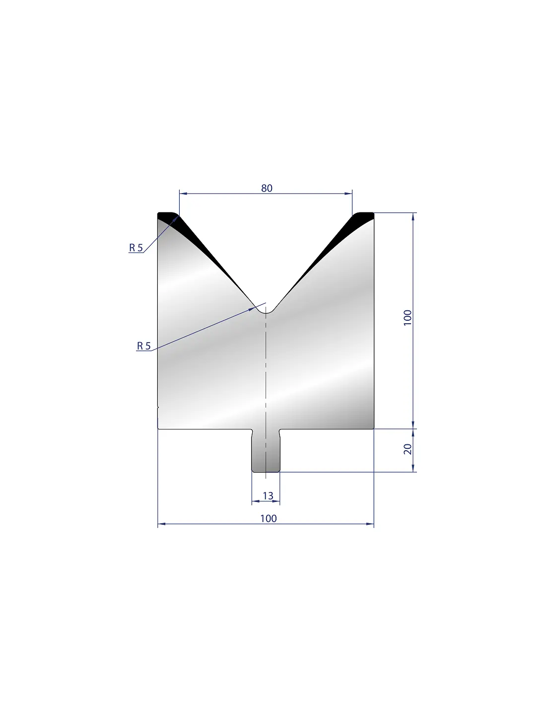 3221 - 1V Dies - 80°  1V Die