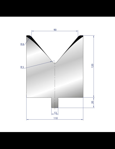 3222 - 1V Dies - 80°