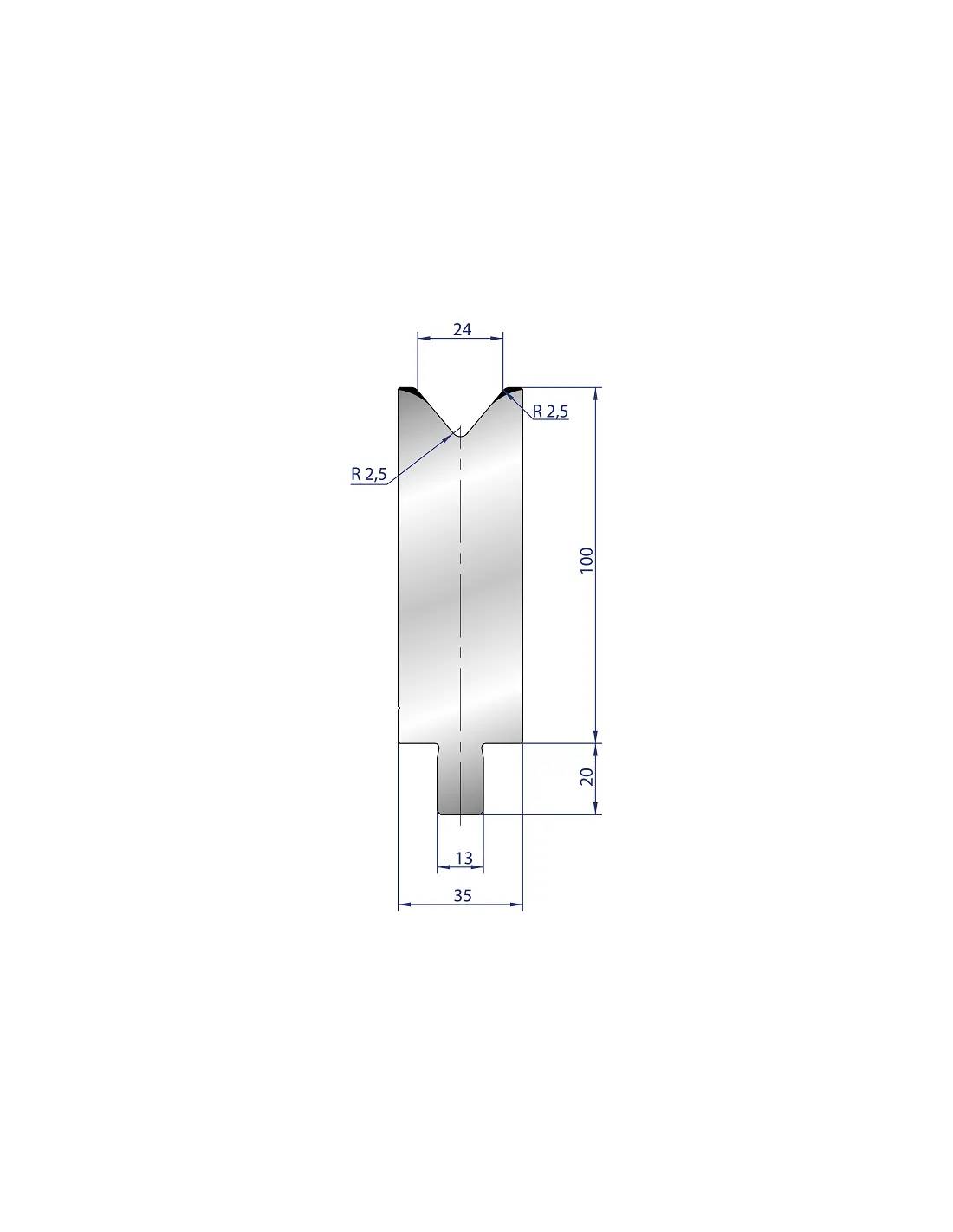 3231 - 1V Dies - 80°  1V Die