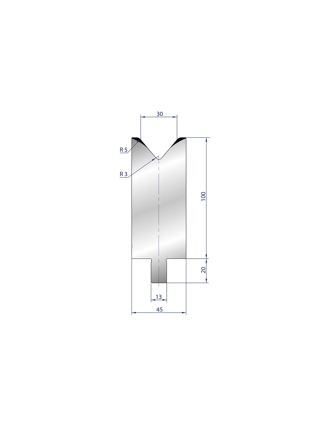 3232 - 1V Dies - 80°  1V Die