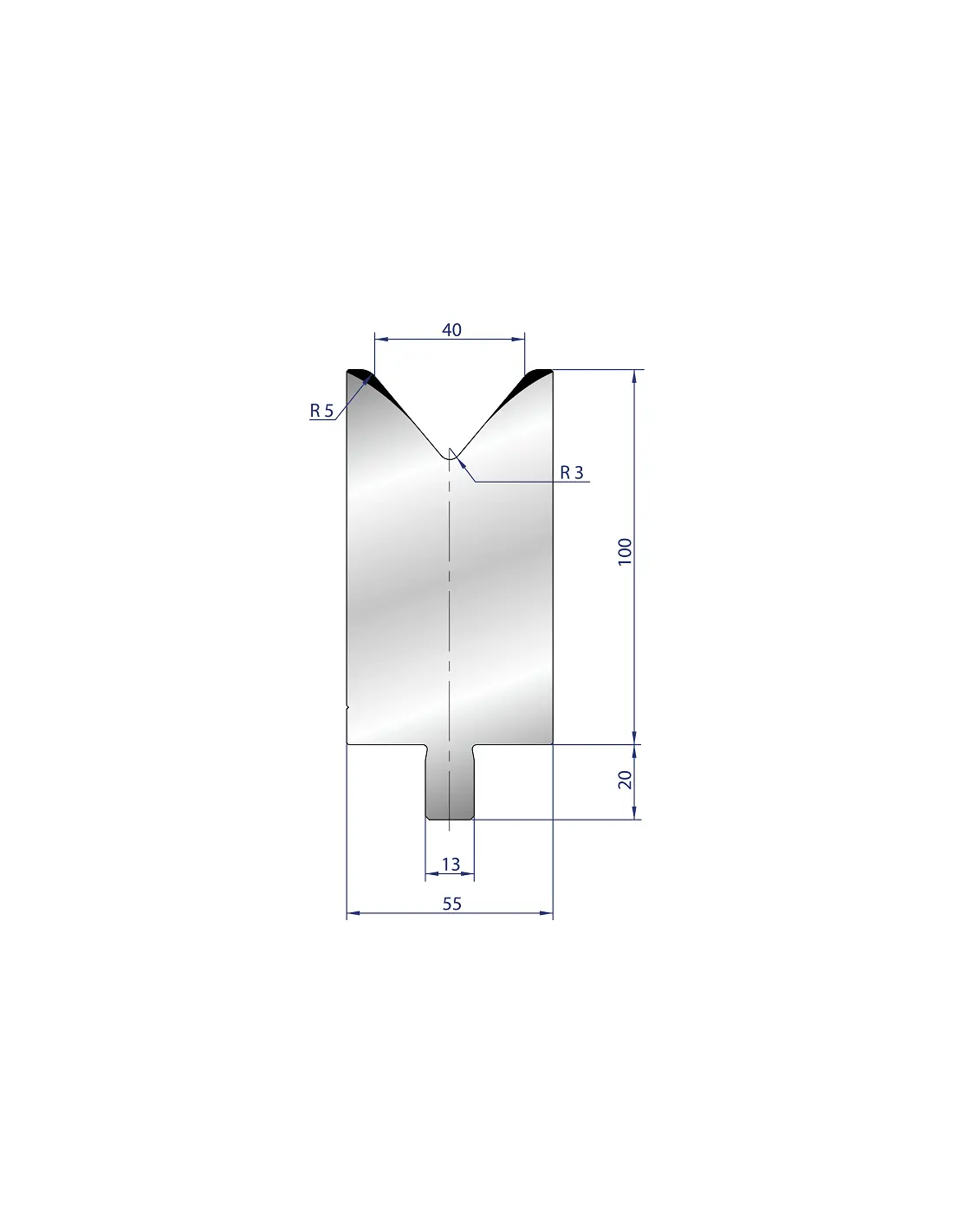 3233 - 1V Dies - 80°  1V Die