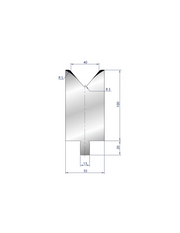 3233 - 1V Dies - 80°  1V Die
