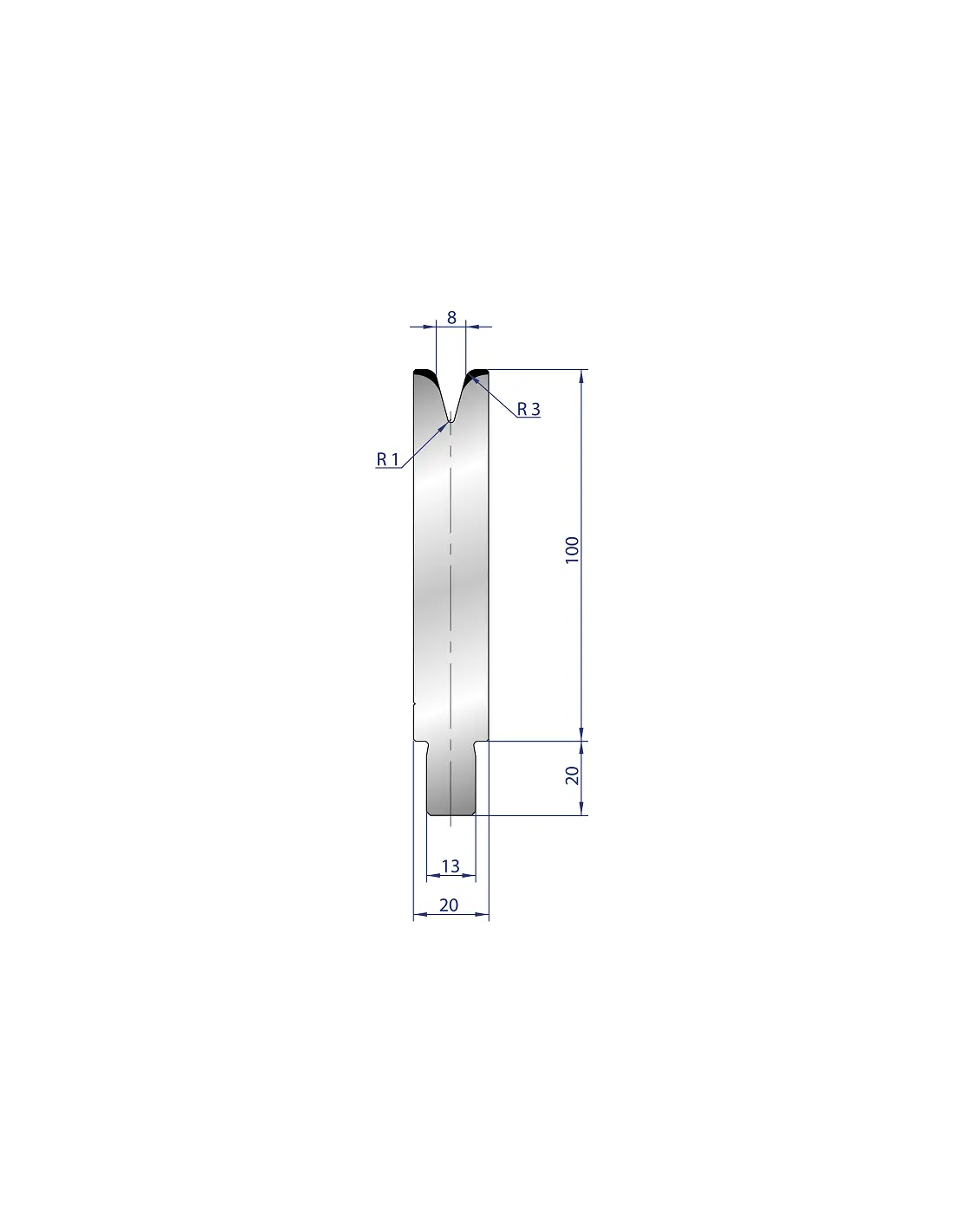 3237 - 1V Dies - 30°  1V Die