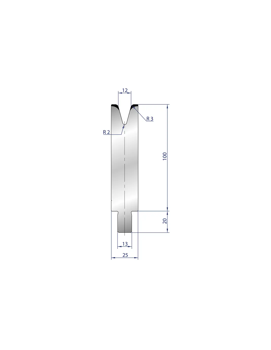 3239 - 1V Dies - 30°  1V Dies