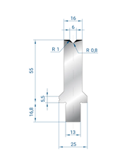 3250 - 1V Dies - 86°  1V Die