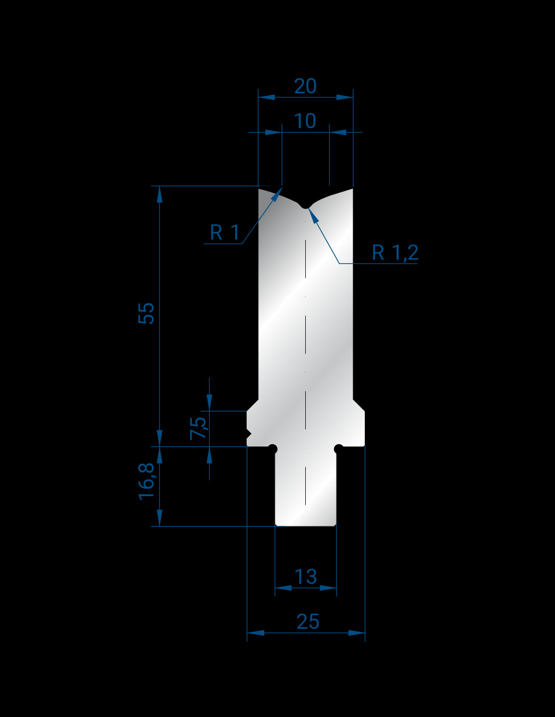 3252 - 1V Dies - 86°