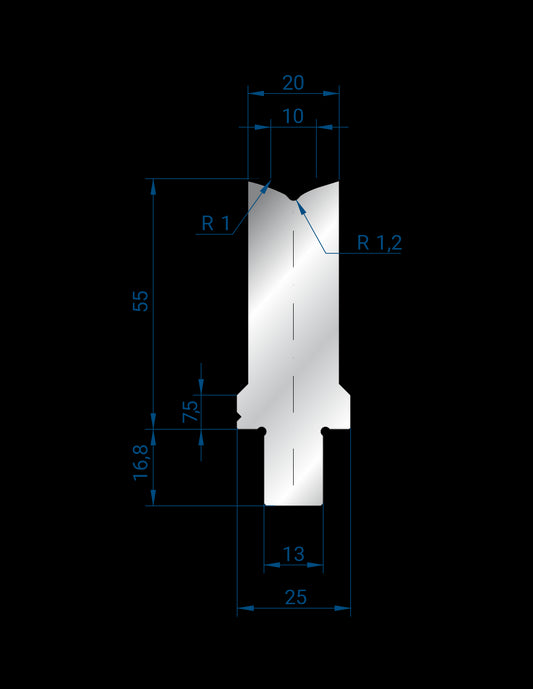 3252 - 1V Dies - 86°