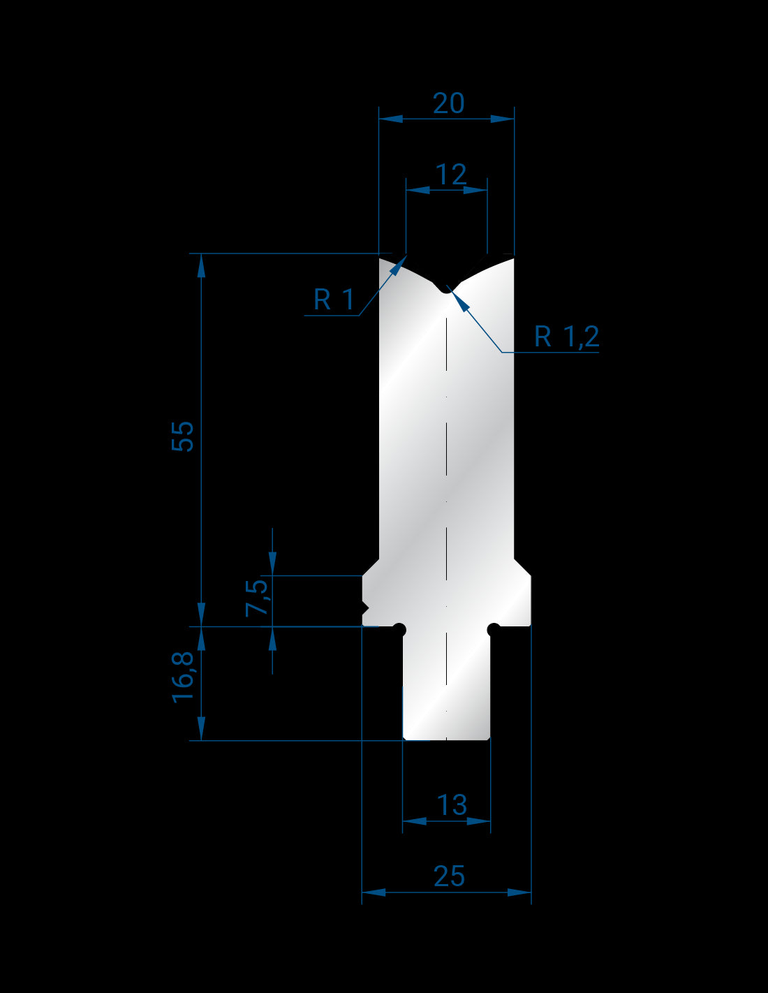 3253 - 1V Dies - 86°