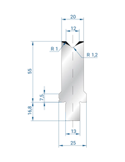 3253 - 1V Dies - 86°  1V Die