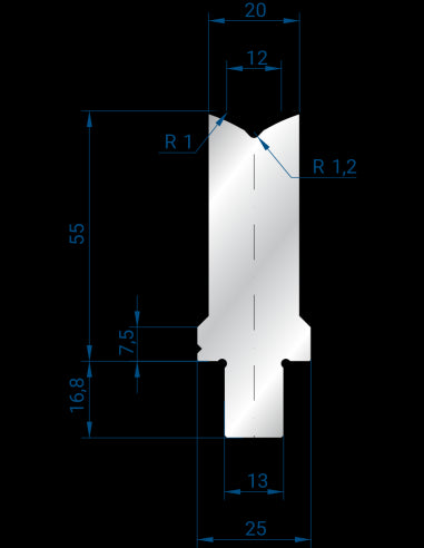 3253 - 1V Dies - 86°