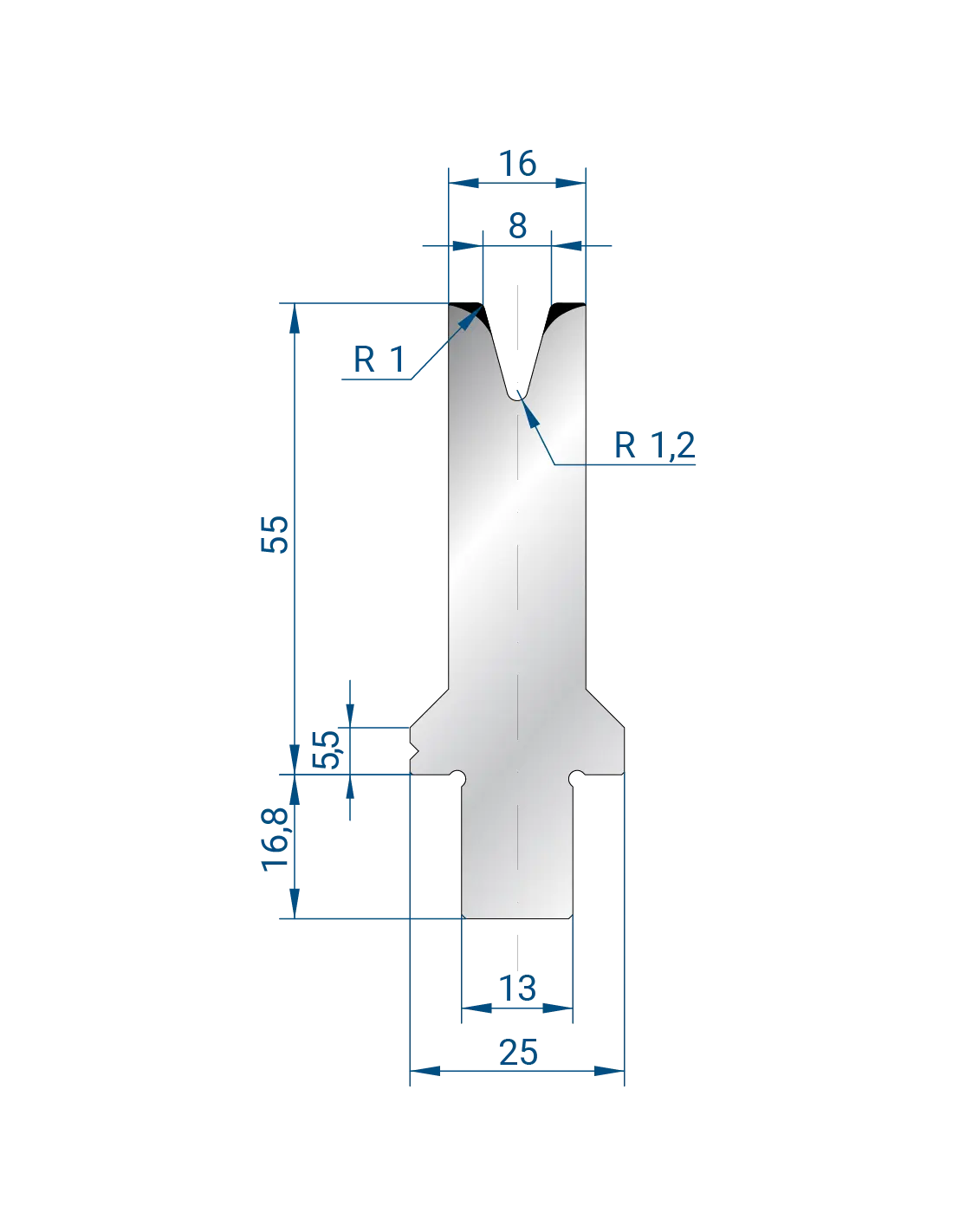 3261 - 1V Dies - 30°  1V Die