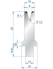 3261 - 1V Dies - 30°  1V Die