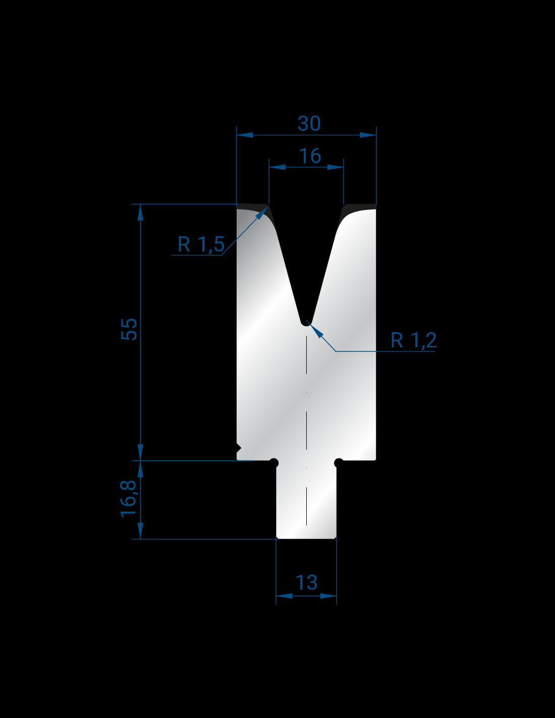 3264 - 1V Dies - 30°
