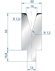 3264 - 1V Dies - 30°  1V Die