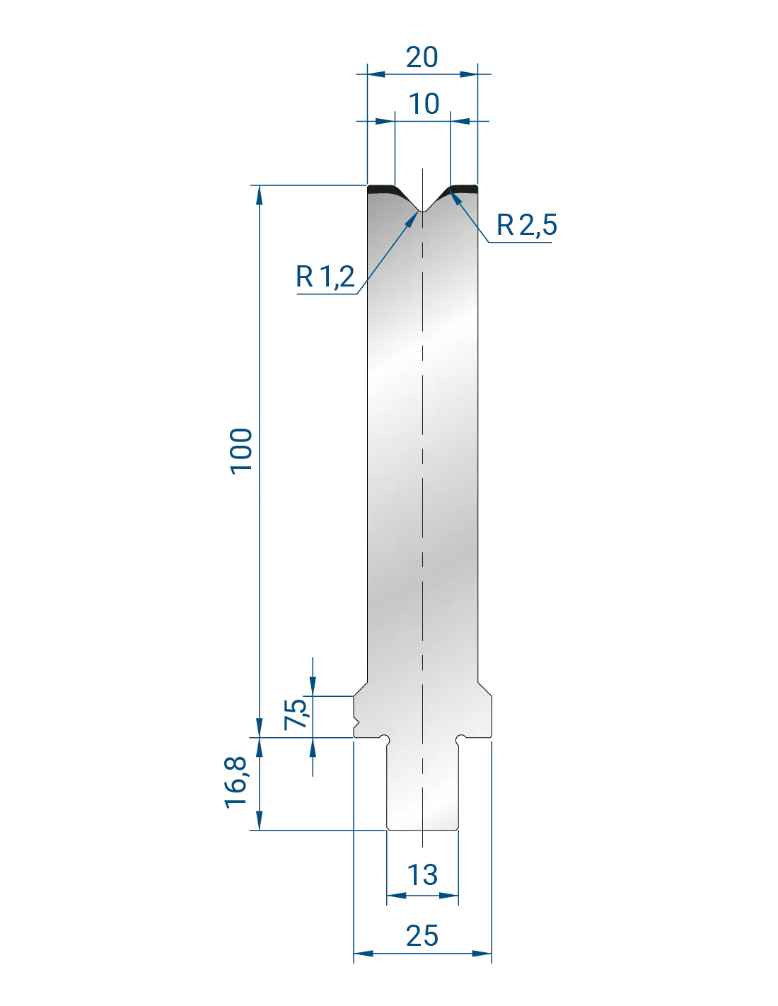 3272 - 1V Dies - 86°  1V Die