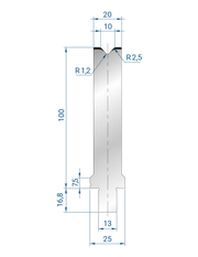 3272 - 1V Dies - 86°  1V Die