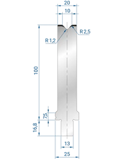 3272 - 1V Dies - 86°  1V Die