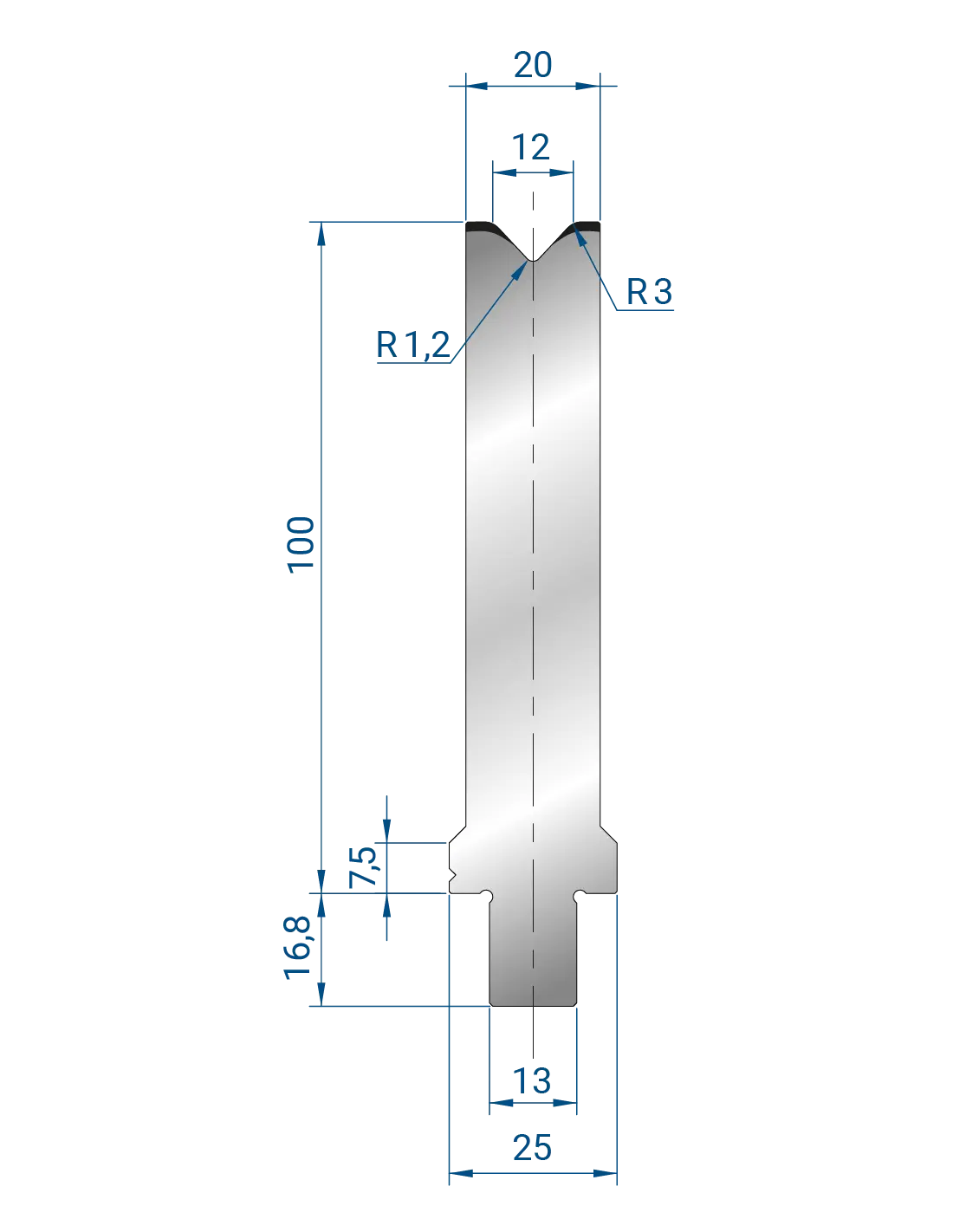 3273 - 1V Dies - 86°  1V Die
