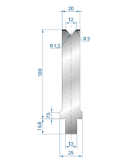 3273 - 1V Dies - 86°  1V Die