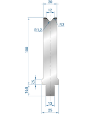 3273 - 1V Dies - 86°  1V Die