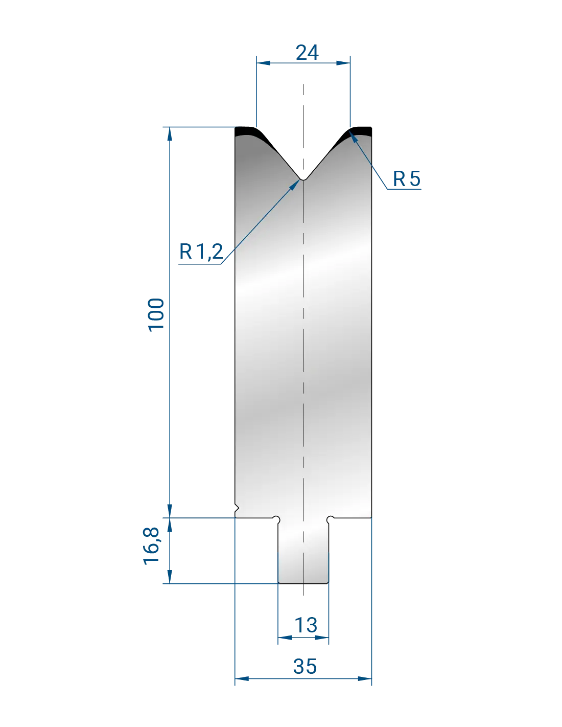 3276 - 1V Dies - 80°  1V Die