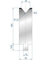 3276 - 1V Dies - 80°  1V Die