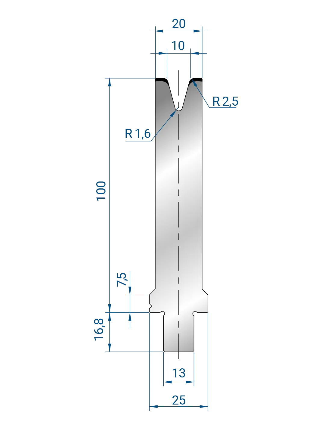 3282 - 1V Dies - 30°  1V Die