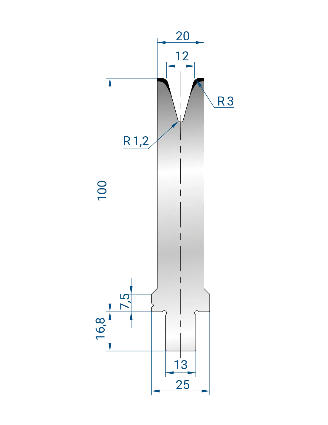 3283 - 1V Dies - 30°  1V Die