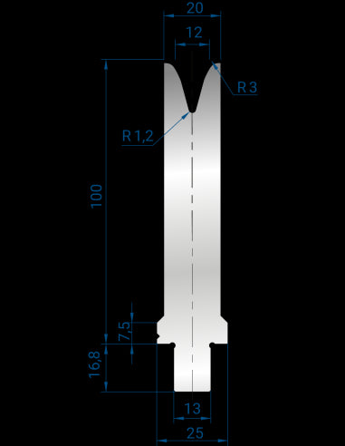 3283 - 1V Dies - 30°