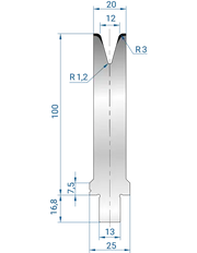 3283 - 1V Dies - 30°  1V Die