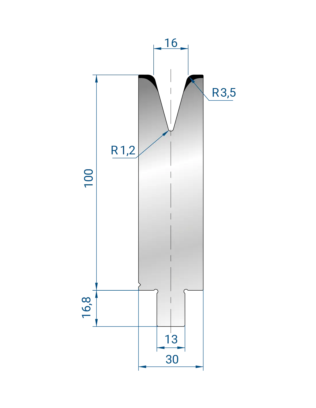 3284 - 1V Dies - 30°  1V Die