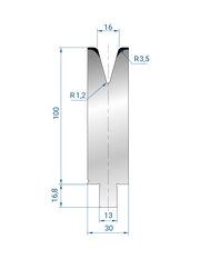 3284 - 1V Dies - 30°  1V Die