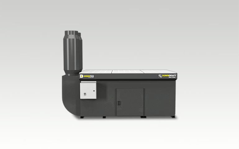 DD 3′ x 6′ Downdraft Table industrial filtration system