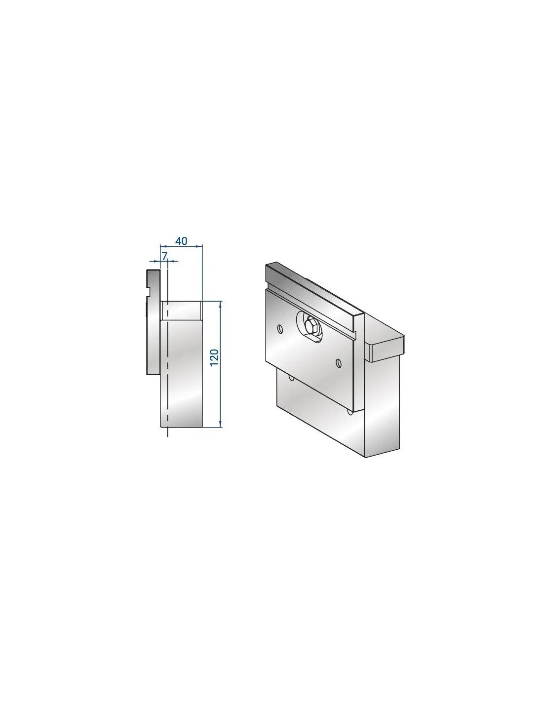 4073 - Adjustable intermediate HD Axis 7 H120  Adjustable intermediate HD Axis