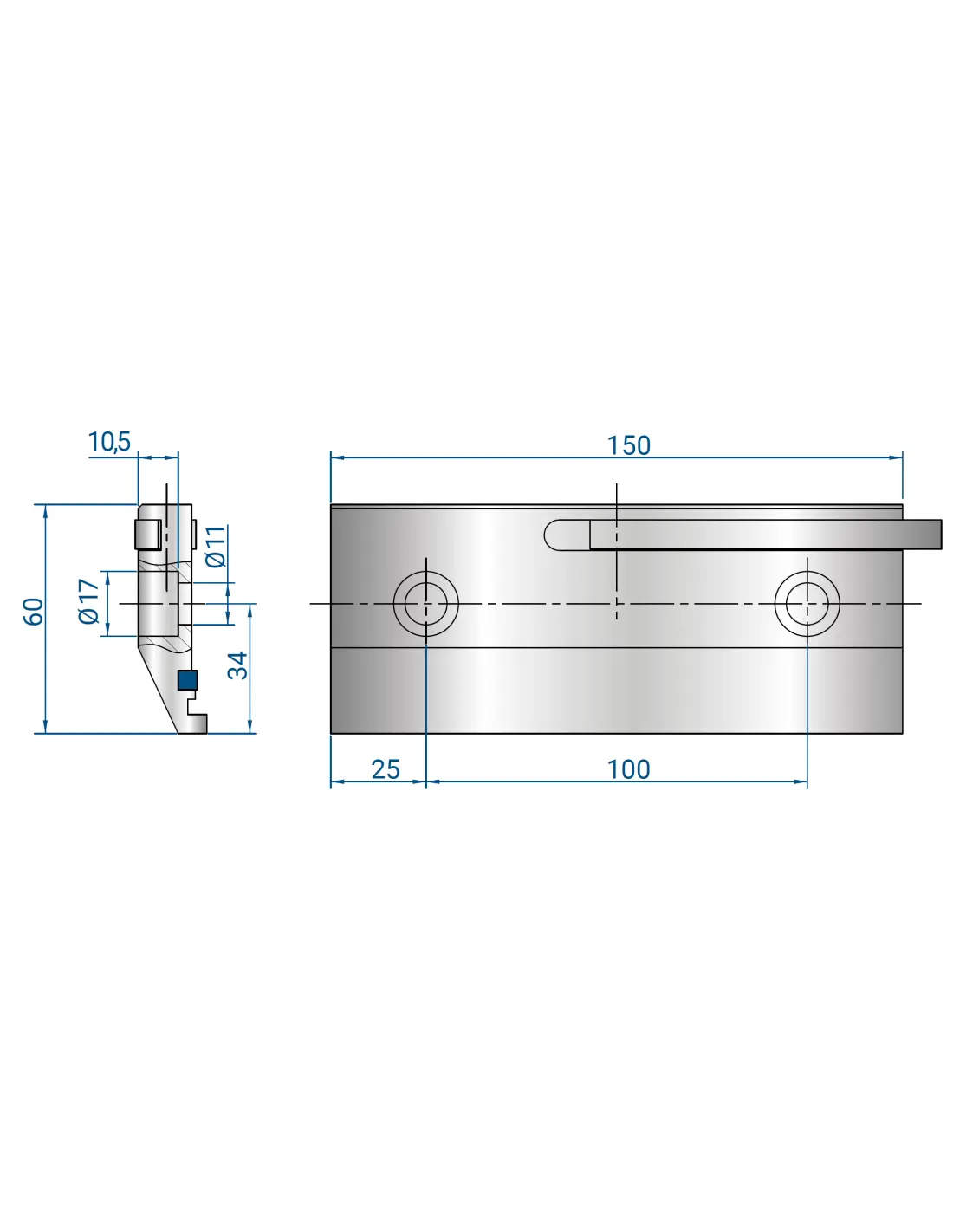 4220 - Clamps  Clamp for press brake tooling
