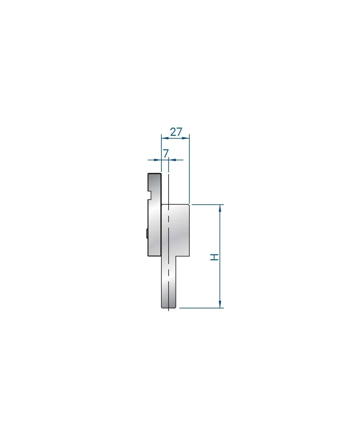 4226 Fixed intermediate  Fixed intermediate for press brake tooling