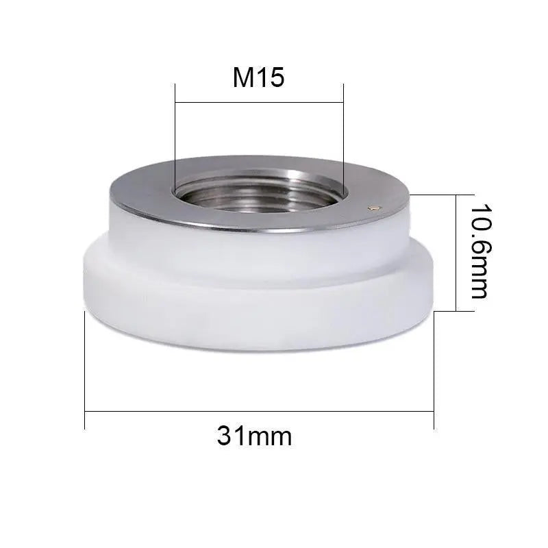 Precitec® Compatible Ceramic Rings for Fiber Laser Cutting Heads  Precitec Style Ceramic Rings