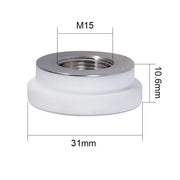 Precitec® Compatible Ceramic Rings for Fiber Laser Cutting Heads  Precitec Style Ceramic Rings