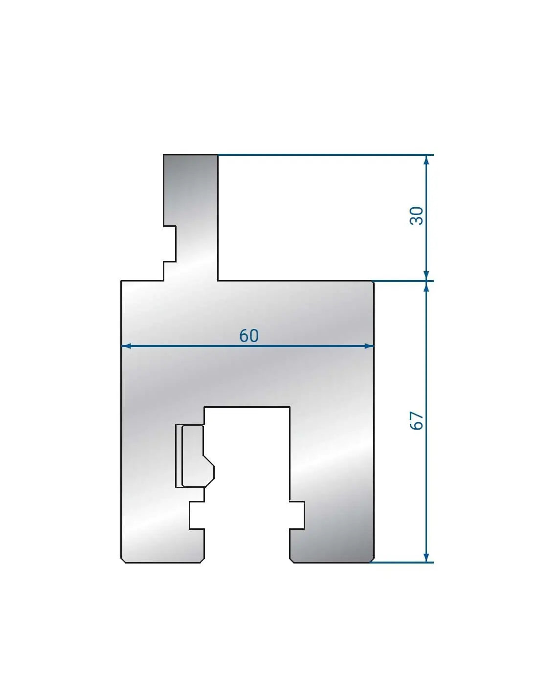4362 adapter from AMADA STYLE to TRUMPF / WILA STYLE  Adapter